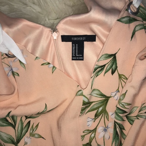 Forever 21 Peach/Green Romper - Picture 2 of 4